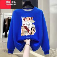 YIBUSHENG美式vibe卫衣女早秋2023新款潮流ins设计感宽松保暖休闲无帽外套